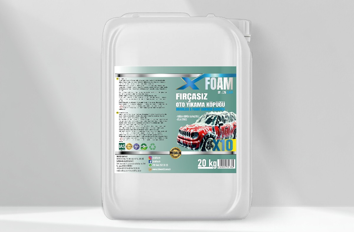 X-Foam Fırçasız Cilalı Oto Köpüğü X10